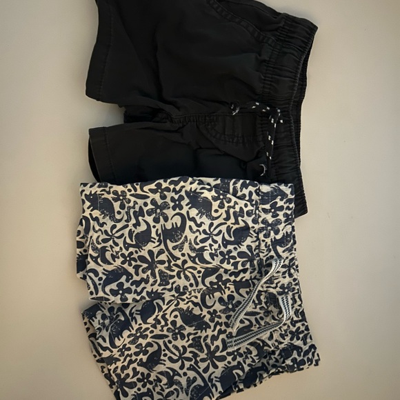 Other - Black and Patterned Swim Shorts